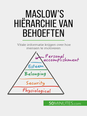 cover image of Maslow's hiërarchie van behoeften